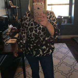 Super cute animal print blouse